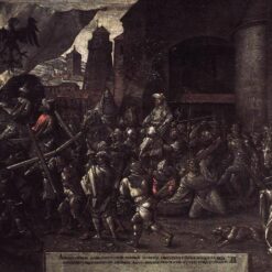 Way to Calvary by Albrecht Dürer - 1527 Religious Oil Painting on Panel - Northern Renaissance Art Reproduction