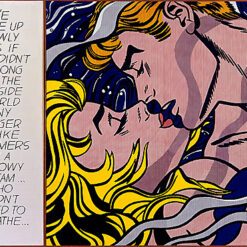 Roy Lichtenstein 'We Rose Up Slowly' Pop Art Magna & Oil Painting – Customizable Canvas Art