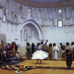 Whirling Dervishes by Jean-Léon Gérôme | Orientalism Genre Painting, Oil on Canvas