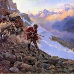 Custom Oil Painting Reproduction of Whose Meat by Charles M. Russell – 1914