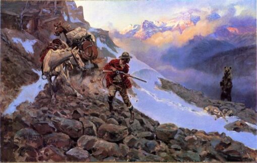 Custom Oil Painting Reproduction of Whose Meat by Charles M. Russell – 1914