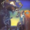 William Tell – Surrealist Symbolic Oil Painting Inspired by Salvador Dali