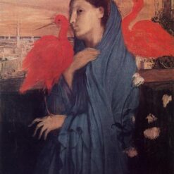 Edgar Degas ‘Woman on a Terrace (Young Woman and Ibis)’ (1857) – Elegant Impressionist Oil Painting