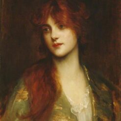 Hand-Painted Luke Fildes ‘Woman, Portrait’ Oil Painting - Classic Academic Portrait Art on Canvas from Dafen Village Studio