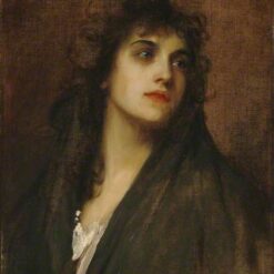 Hand-Painted Luke Fildes ‘Woman, Portrait’ Oil Painting - Academicism Portrait Art on Canvas from Dafen Village Studio
