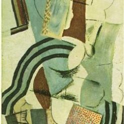Oil Painting Inspired by Picasso’s Cubist Period – 'Woman with Guitar' (Femme à la guitare) (1913) Genre Art on Canvas