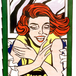 Roy Lichtenstein 'World's Fair Mural' Pop Art Oil, Magna, & Wood Painting – Customizable Canvas Art