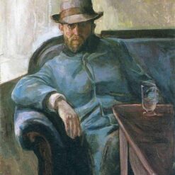 Edvard Munch’s ‘Writer Hans Jaeger’ (1889) - Hand-Painted Expressionism Oil Painting on Canvas