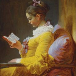 Jean-Honoré Fragonard’s A Young Girl Reading – Rococo Portrait Oil Painting Replica, c.1776