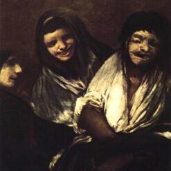 Young People Laughing by Francisco Goya - 1819-1823 Romanticism Genre Oil Painting, Museo del Prado