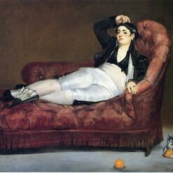 Young Woman Reclining in Spanish Costume – Inspired by Edouard Manet (1863) Realist Oil Painting