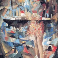 Youth Inspired by René Magritte – 1924 Cubist Symbolic Oil Painting on Canvas