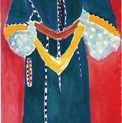 Henri Matisse Inspired Portrait – 'Zorah Standing' (1912) – Hand-Painted Oil on Canvas Reproduction