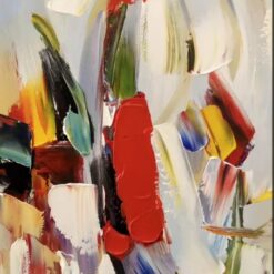 Original Abstract Wall Art – Large Colorful Acrylic Canvas Painting for Modern Home Decor