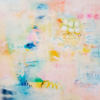 Light Pink Abstract Wall Art – Extra-Large Contemporary Canvas Painting for Modern Home Decor