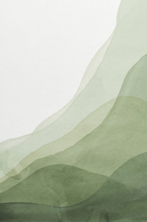 Abstract Green Gradient Framed Canvas – Elegant Wall Art for Minimalist Home Interiors