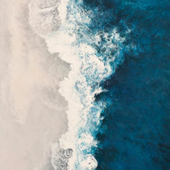 Palette Knife Ocean Landscape – Large Coastal Seascape Canvas Art with Sunrise, Perfect for Living Room