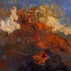 Apollo's Chariot’ by Odilon Redon – 1908 Mythological Oil on Panel Painting