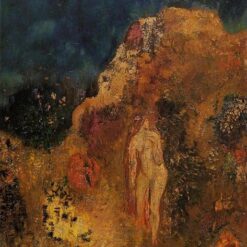 Odilon Redon ‘Bathers’ – 1904 Symbolist Oil Painting on Panel