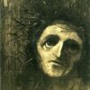 Christ’ by Odilon Redon – Symbolist Lithograph Exploring Religious Themes