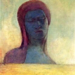 Odilon Redon ‘Closed Eyes’ – 1894 Oil on Panel Portrait from the Symbolist Movement
