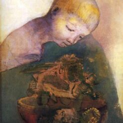 Odilon Redon ‘Cup of Cognition (The Children’s Cup)’ – 1894 Symbolist Oil Painting