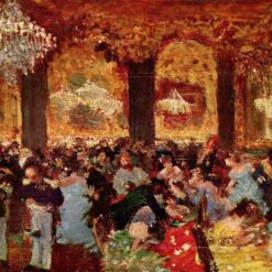 1879 Degas ‘Dinner at the Ball’ – Hand-Painted Impressionist Oil Genre Painting Reproduction