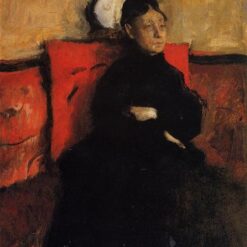 1868 Degas ‘Duchesse de Montejasi-Cicerale’ – Hand-Painted Impressionist Oil Portrait Reproduction