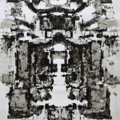 Abstract Ink Art Drawing - Hand-Painted Oil Painting | Original Modern Art for Home Décor by Dafen Village Studio