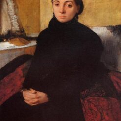 Hand-Painted Reproduction of Degas’ ‘Josephine Gaujean’ – 1867 Realist Oil Portrait