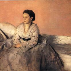 Hand-Painted Reproduction of Degas’ ‘Madame René De Gas’ – 1872-1873 Impressionist Oil Portrait