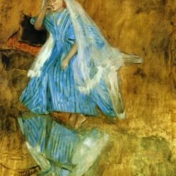 Hand-Painted Reproduction of Degas’ ‘Mademoiselle Fiocre in the Ballet’ – 1866-1868 Impressionist Portrait