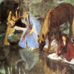 Hand-Painted Reproduction of Degas’ ‘Mlle. Fiocre in the Ballet The Source’ – 1867-1868 Impressionist Genre Painting
