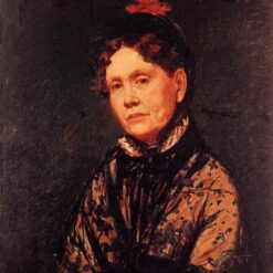 Hand-Painted Reproduction of Mary Cassatt’s ‘Mrs. Robert Simpson Cassatt’ – 1873 Realist Portrait