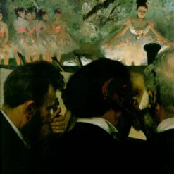 1872 Degas ‘Musicians in the Orchestra’ – Hand-Painted Impressionist Oil Genre Painting Reproduction