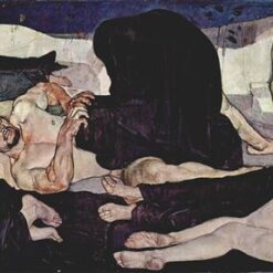 Ferdinand Hodler's Night - Hand-Painted Oil Painting Reproduction - Dafen Village Studio - Art Nouveau Symbolic Art