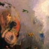 Odilon Redon ‘Oannes’ – 1904 Symbolist Oil Painting on Canvas of Mythological Figure