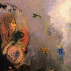 Odilon Redon ‘Oannes’ – 1904 Symbolist Oil Painting on Canvas of Mythological Figure