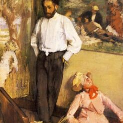 Hand-Painted Reproduction of Degas’ ‘Portrait of Henri Michel-Levy in His Studio’ – 1878-1879 Impressionist Oil Portrait