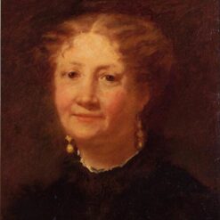 Hand-Painted Reproduction of Mary Cassatt’s ‘Portrait of Madame Cordier’ – 1874 Realist Portrait