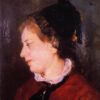 Hand-Painted Reproduction of Mary Cassatt’s ‘Portrait of Madame Sisley’ – 1873 Realist Portrait