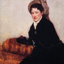 Hand-Painted Reproduction of ‘Portrait of Madame X Dressed for the Matinee’ by Mary Cassatt – 1878 Oil Portrait