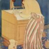 Hand-Painted Reproduction of Mary Cassatt’s ‘The Bath’ – Japonism Genre Painting (1890-1891)