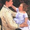 Hand-Painted Reproduction of ‘The Child's Caress’ by Mary Cassatt – 1890 Oil on Canvas