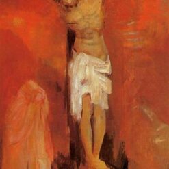 Odilon Redon ‘The Crucifixion’ – Symbolist Oil Painting on Canvas