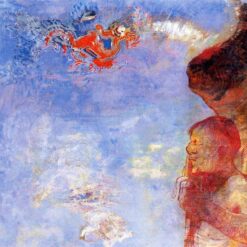 The Fallen Angel’ – 1905 by Odilon Redon, Symbolist Oil on Canvas Painting