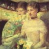 Mary Cassatt ‘The Loge’ – 1880 Impressionist Oil Painting Reproduction