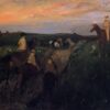 The Promenade on Horseback by Edgar Degas – 1867-1868 Impressionist Oil Painting Reproduction