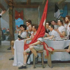 The Turner Banquet by Ferdinand Hodler - Hand-Painted Oil Painting Reproduction - Dafen Village Studio - Realism Genre Art