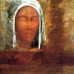 Odilon Redon ‘Virgin of the Dawn’ – 1890 Symbolist Oil on Canvas Painting